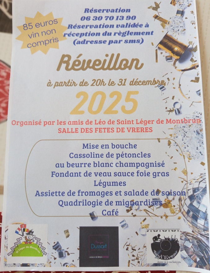 Réveillon organisé par les Amis de Léo